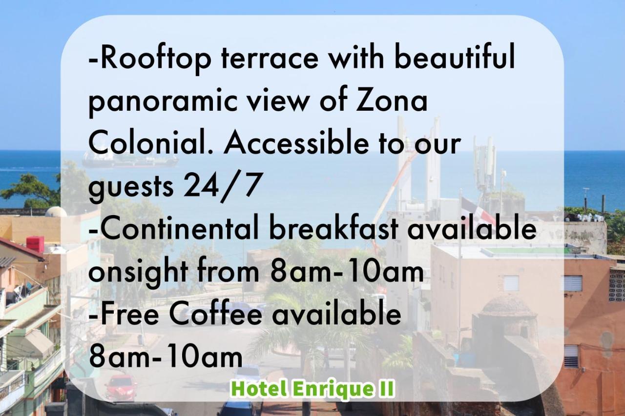 Hotel Enrique II Zona Colonial Vista Al Malecon Santo Domingo Bagian luar foto